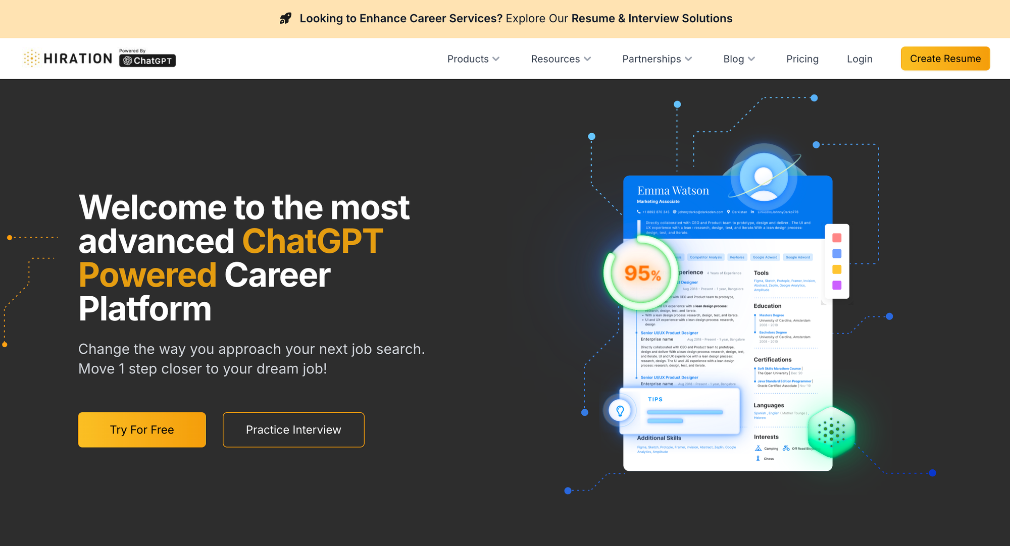 Hiraton AI Resume Builder