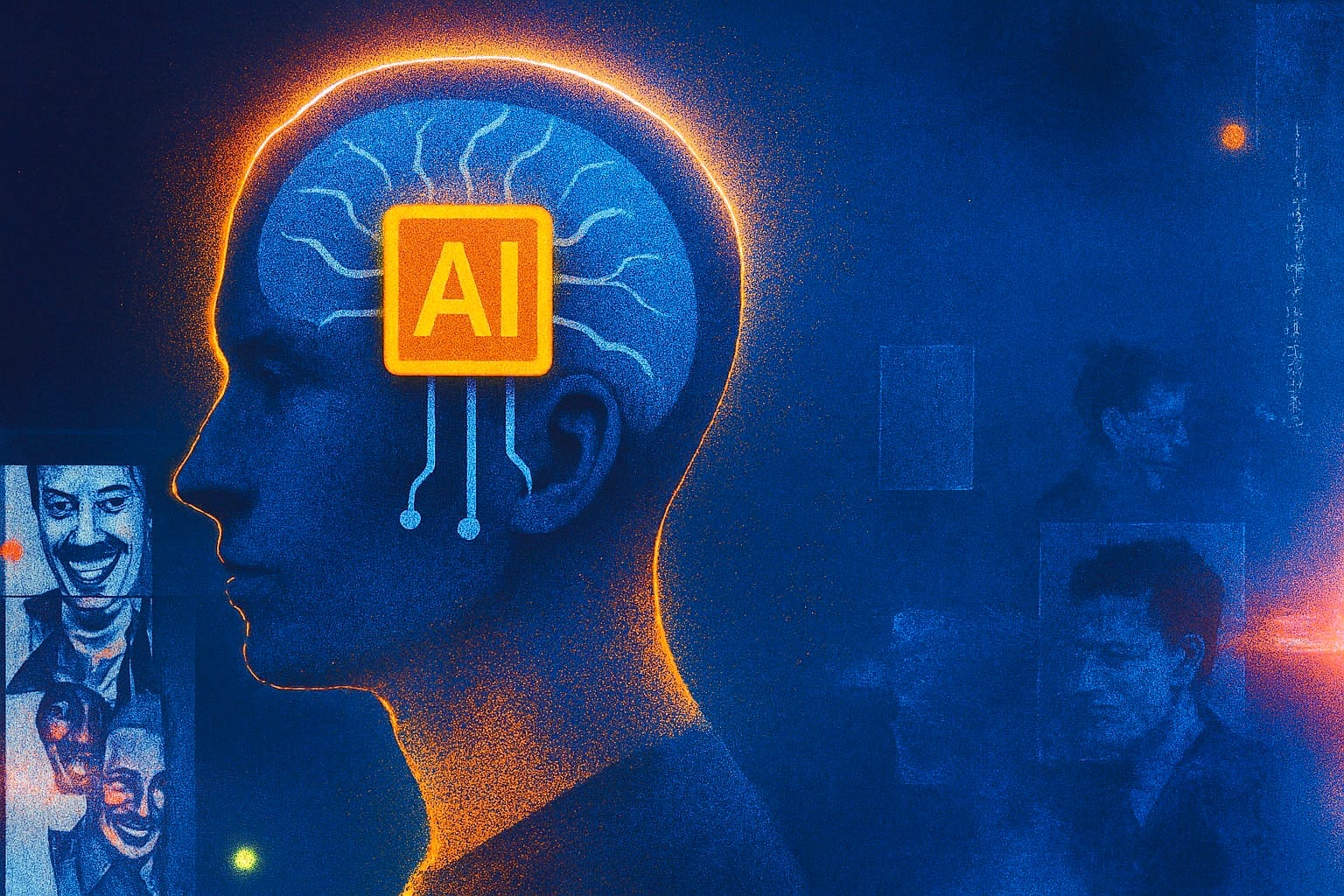 AI brain concept art depicting a futuristic artificial brain structure symbolizing machine learning, digital cognition, and the intersection of neuroscience and technology