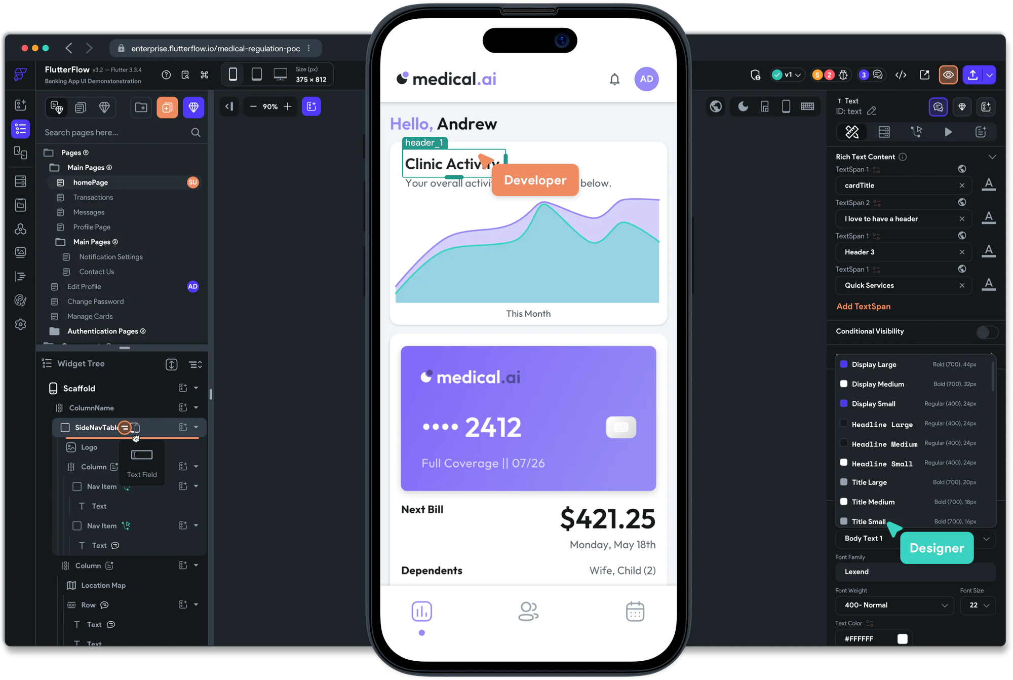 Flutter Flow No-Code Mobile App Builders