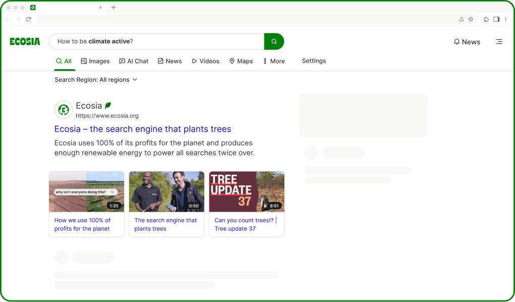 How Ecosia Helps