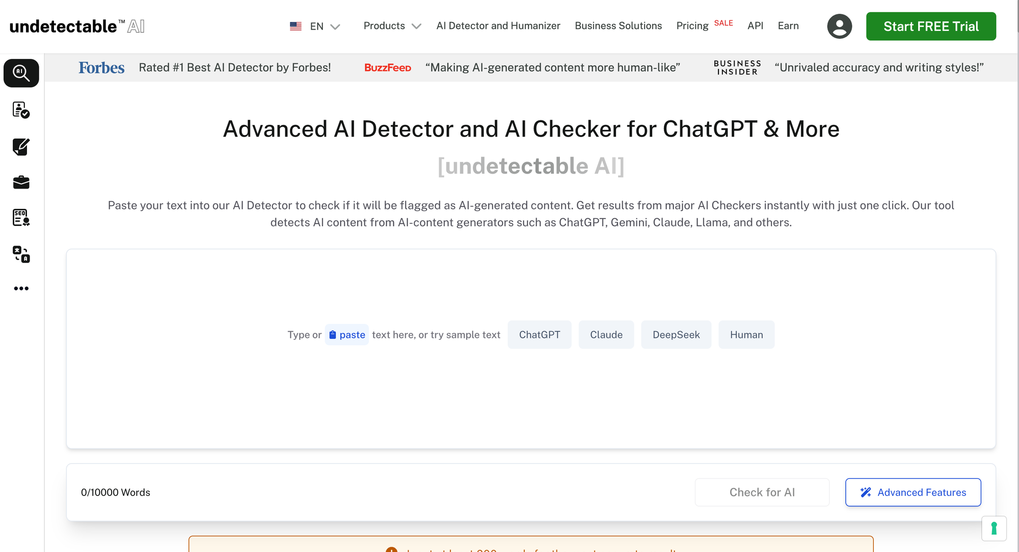 Undetectable AI