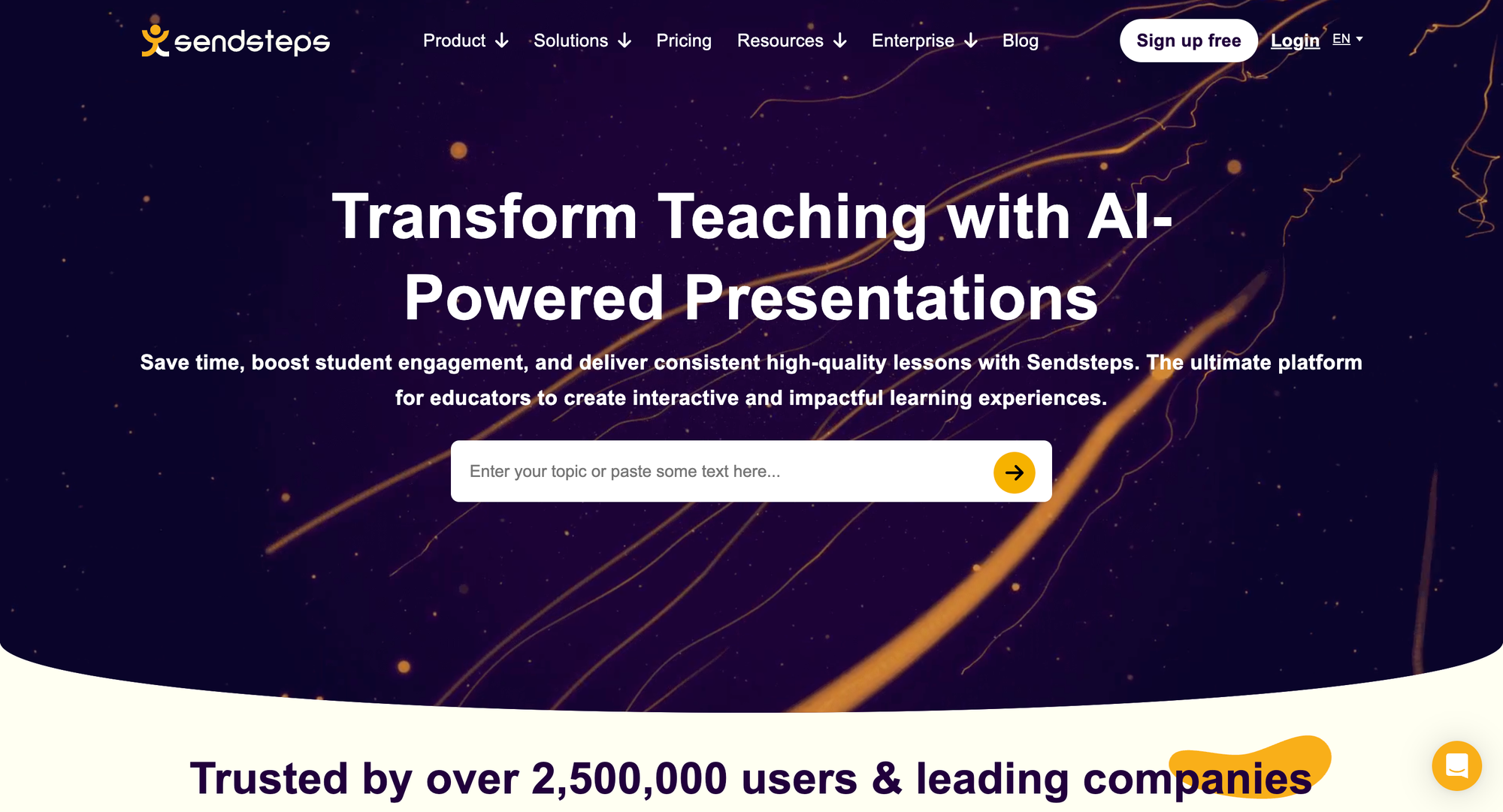 Sendsteps AI slideshow maker