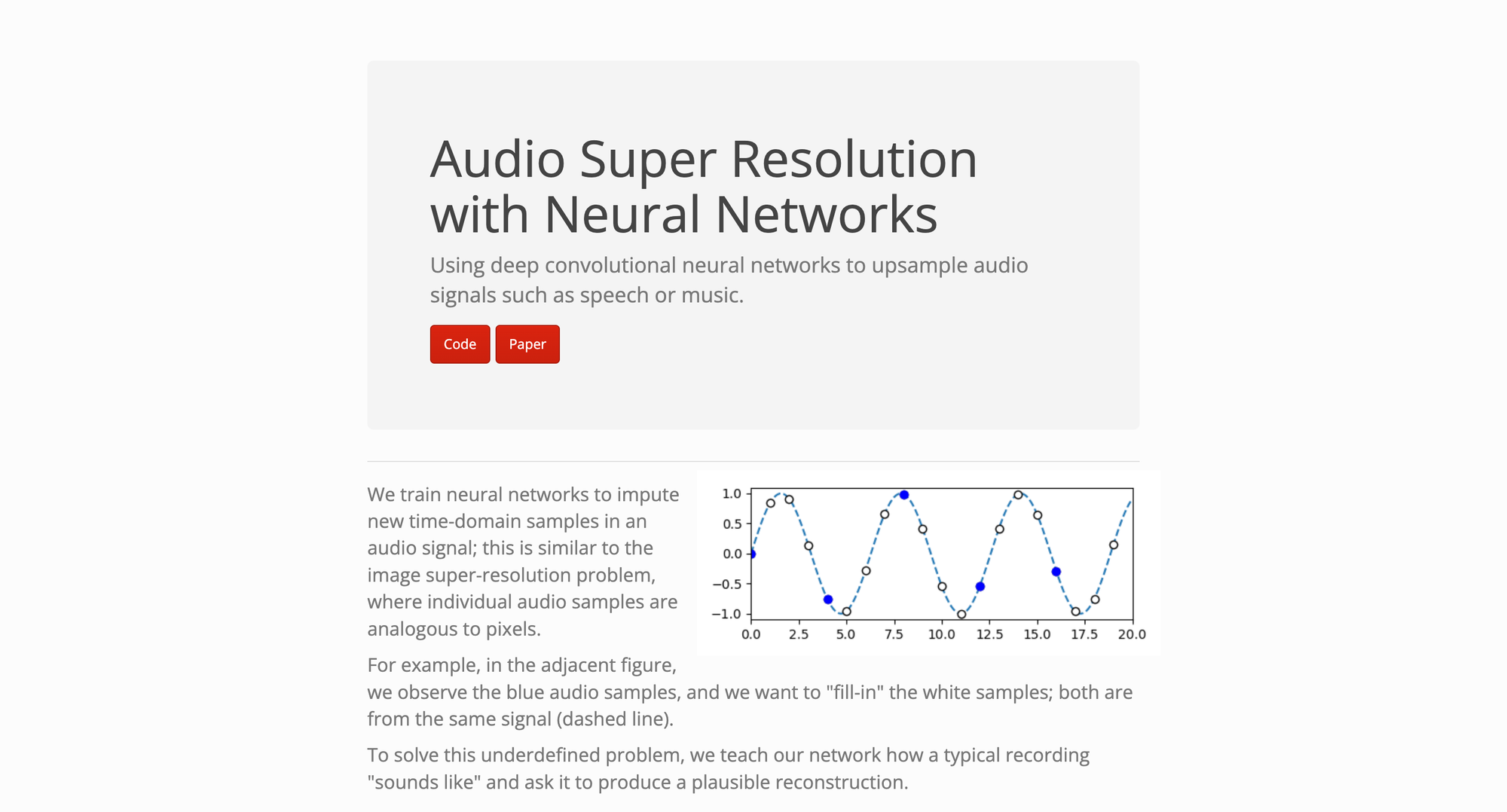 audio super resolution