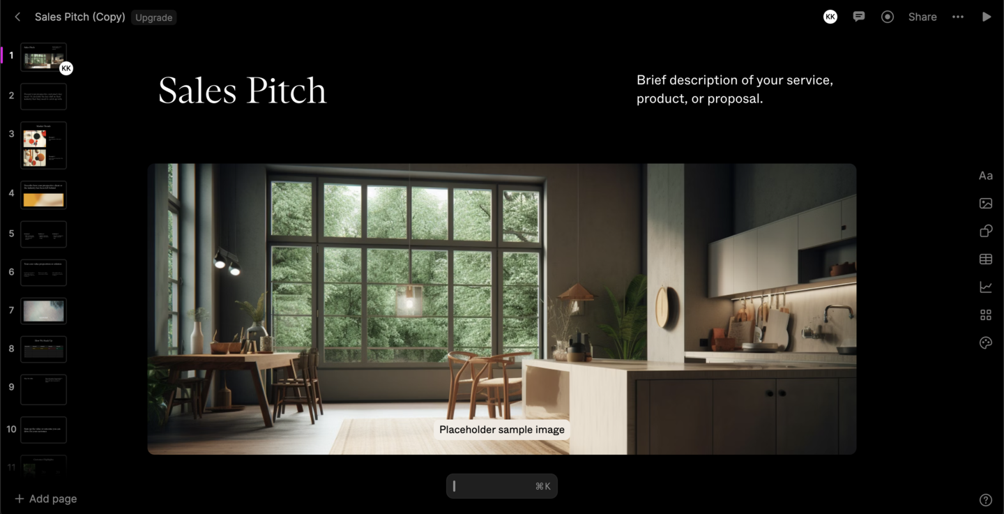 Tome AI presentation maker
