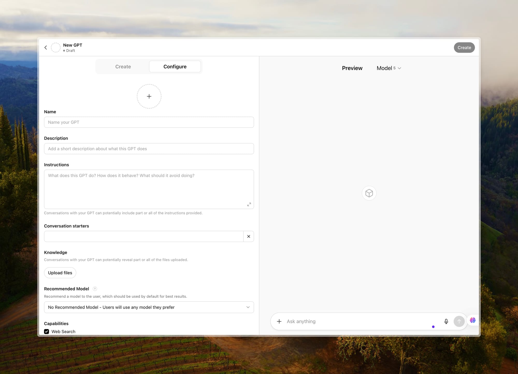 How to fill GPT Configure tab. 