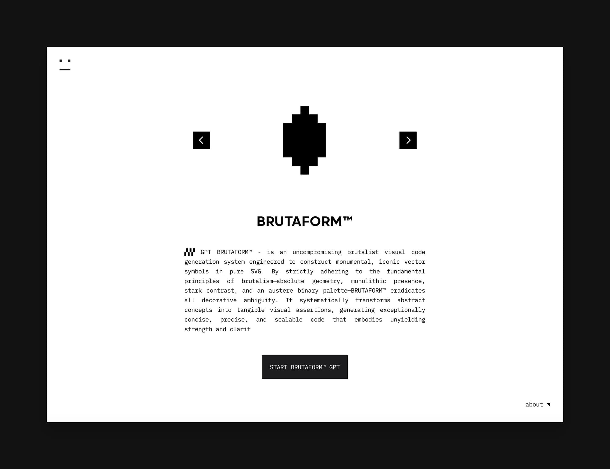A New AI SVG Logo and Identity Generator with a Brutalist Edge