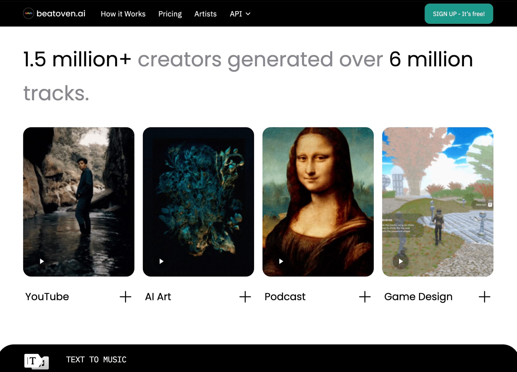 AI music generator to create original background music