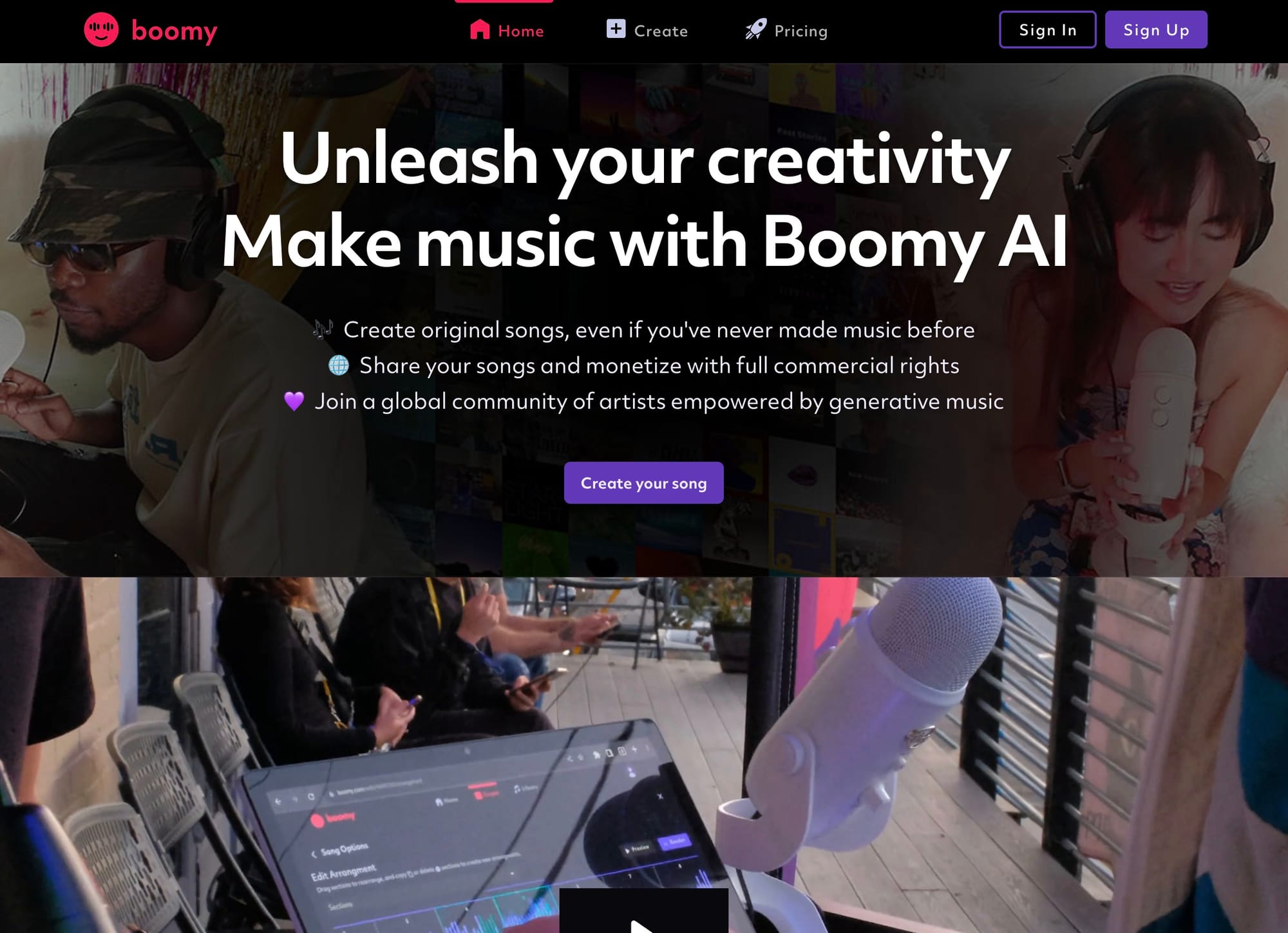 Boomy — Free Song Creation with Monetization