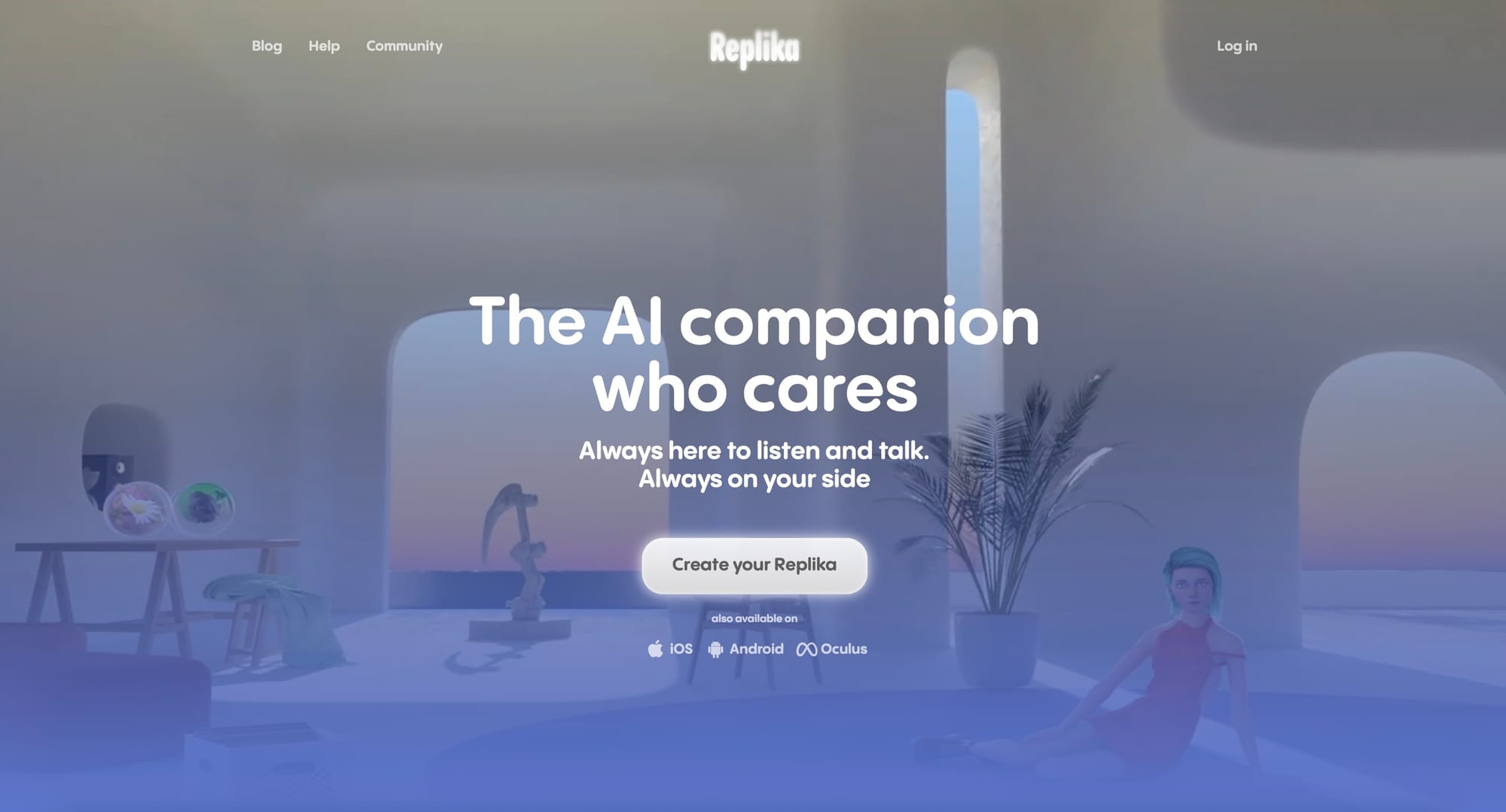 Replika — The OG Emotional Support Companion