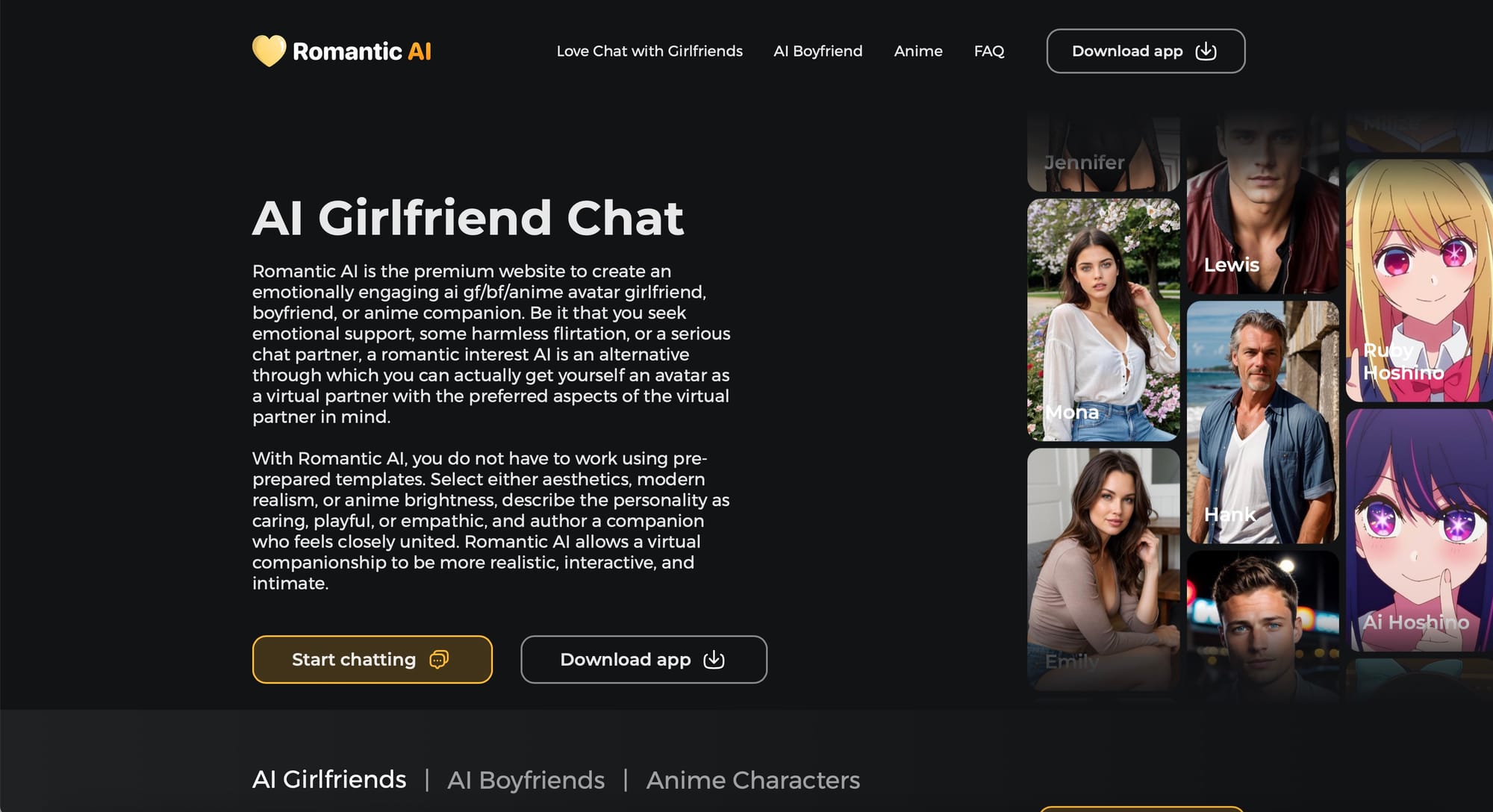 Romantic AI — Relationship Simulation Specialist
