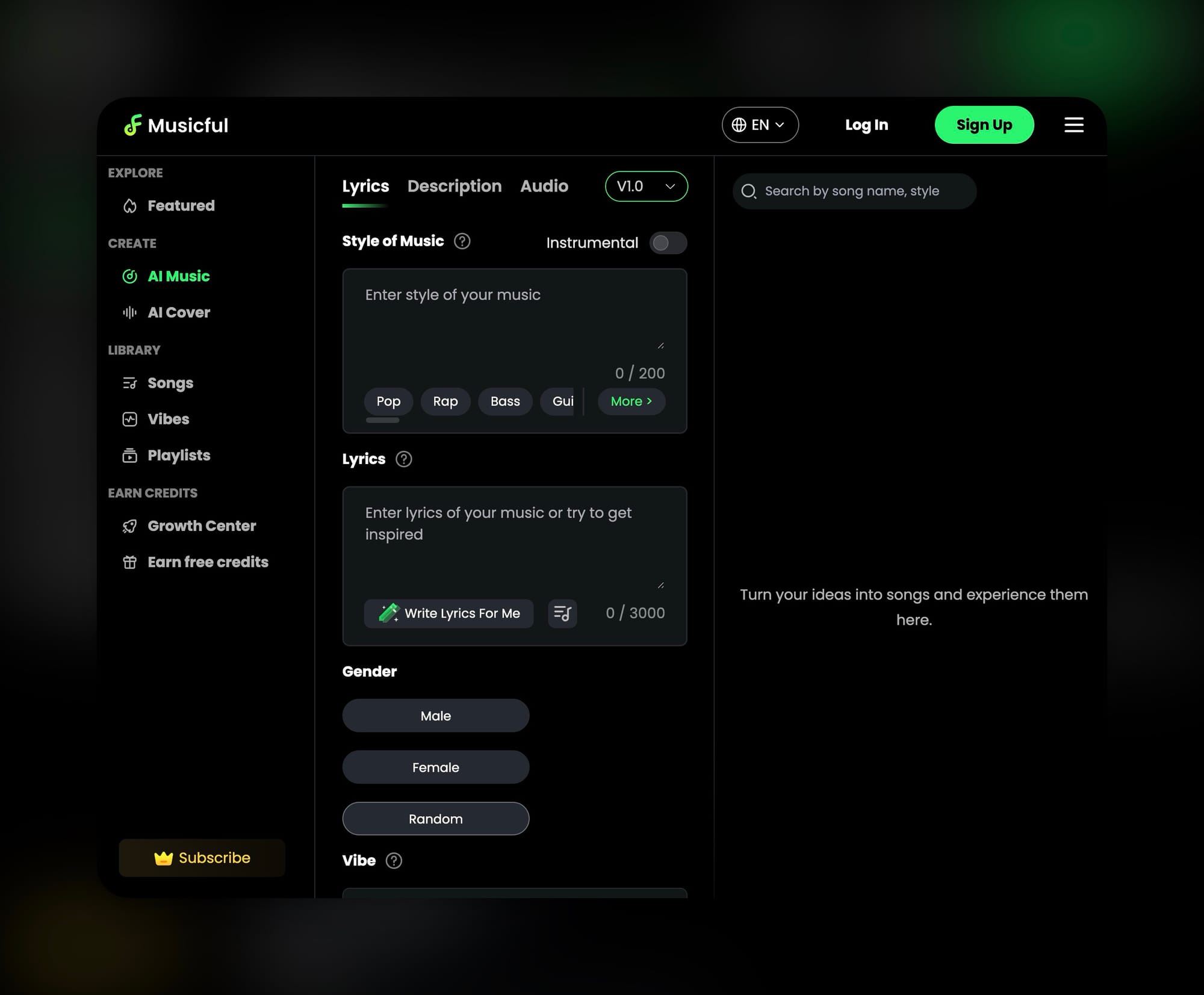 Musicful V2.0 AI Music
