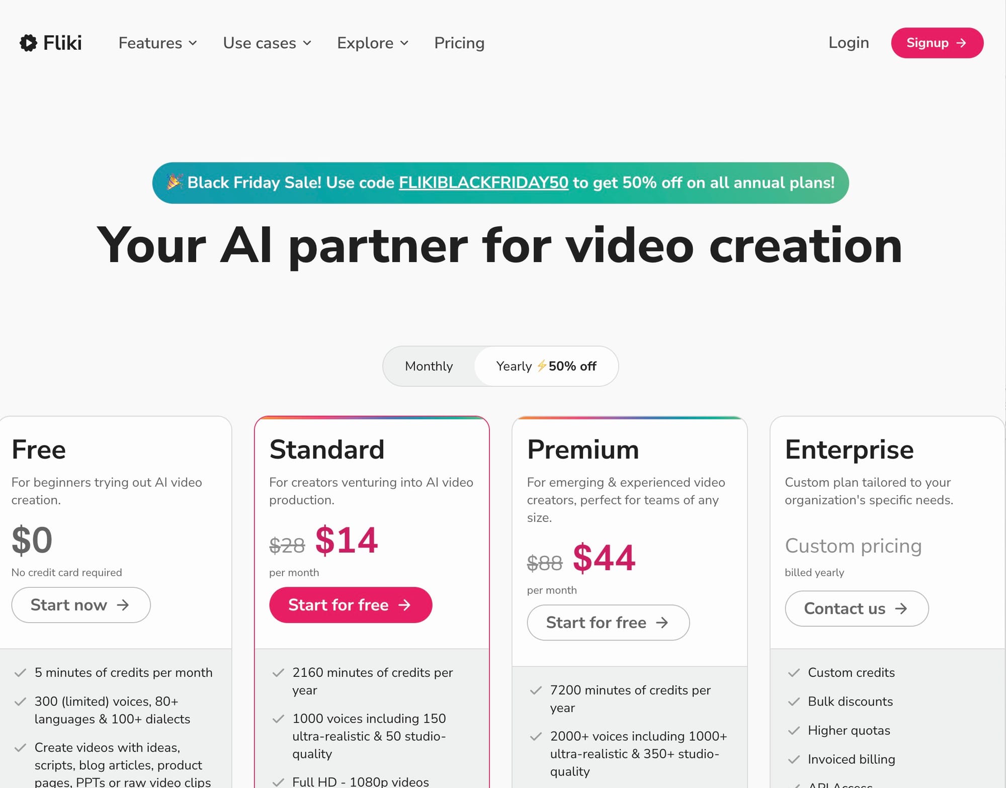 Fliki — Text-to-Video with AI Voices