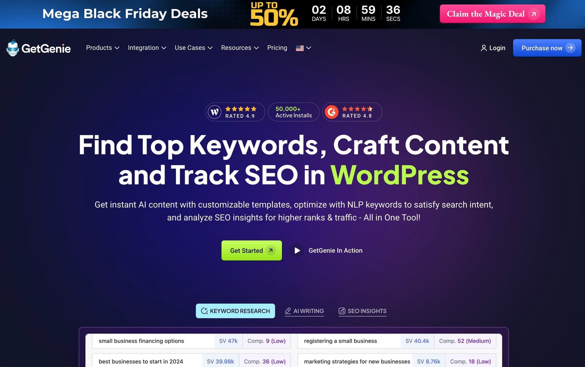 GetGenie AI — WordPress SEO Tool