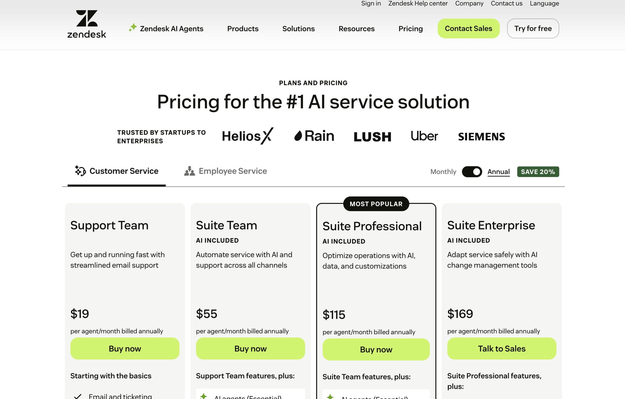 Zendesk — AI Customer Service