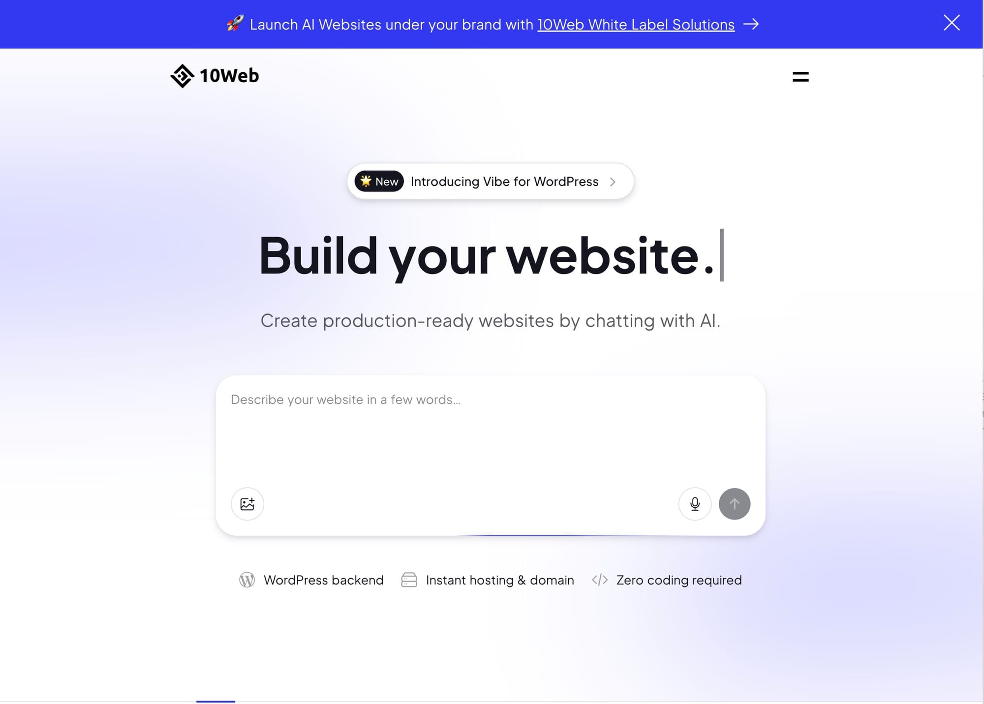 10Web — AI WordPress Builder