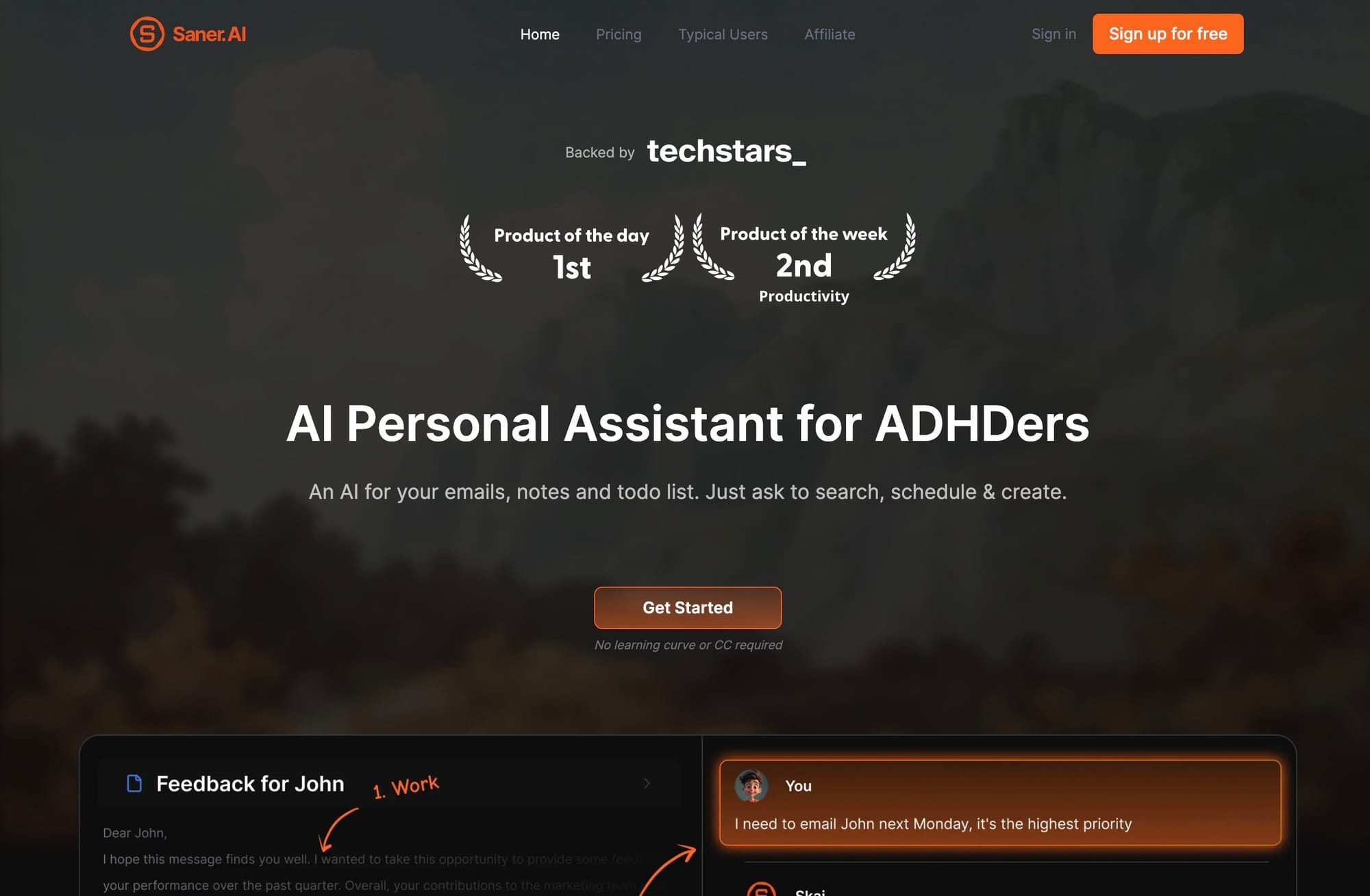 Saner.AI — Personal AI Assistant