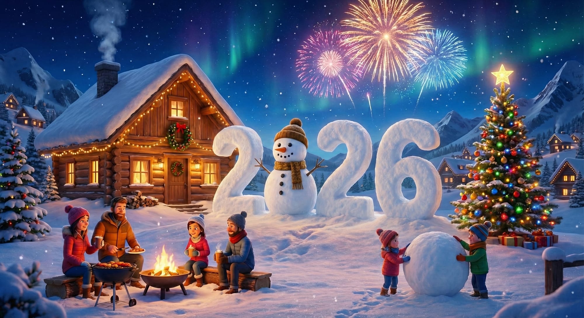 Free New Year 2026 Images - HD Wallpapers, Cards & Graphics by Nano Banana Pro
