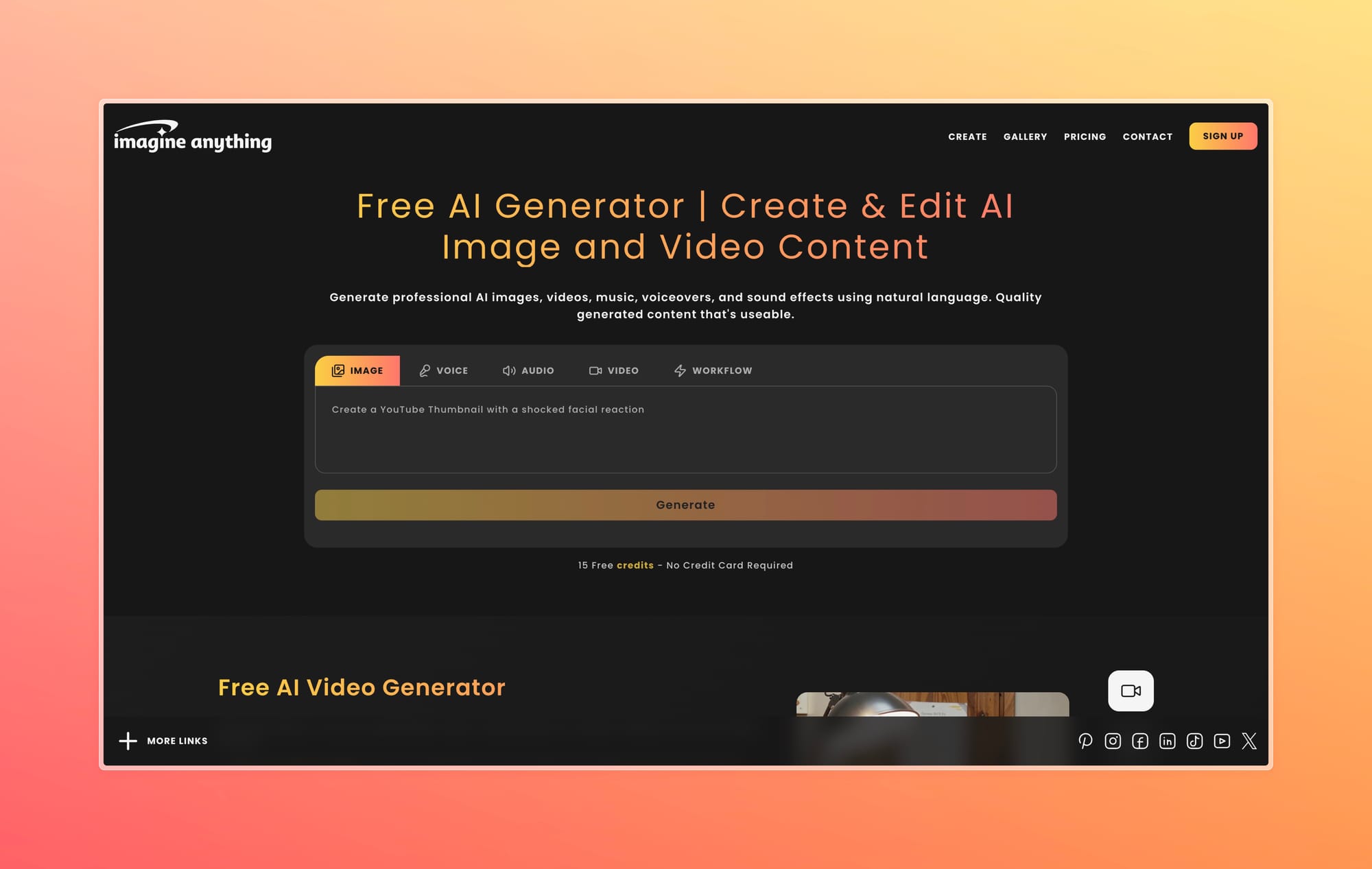 Imagine Anything Free Multi-Modal AI Content Generator