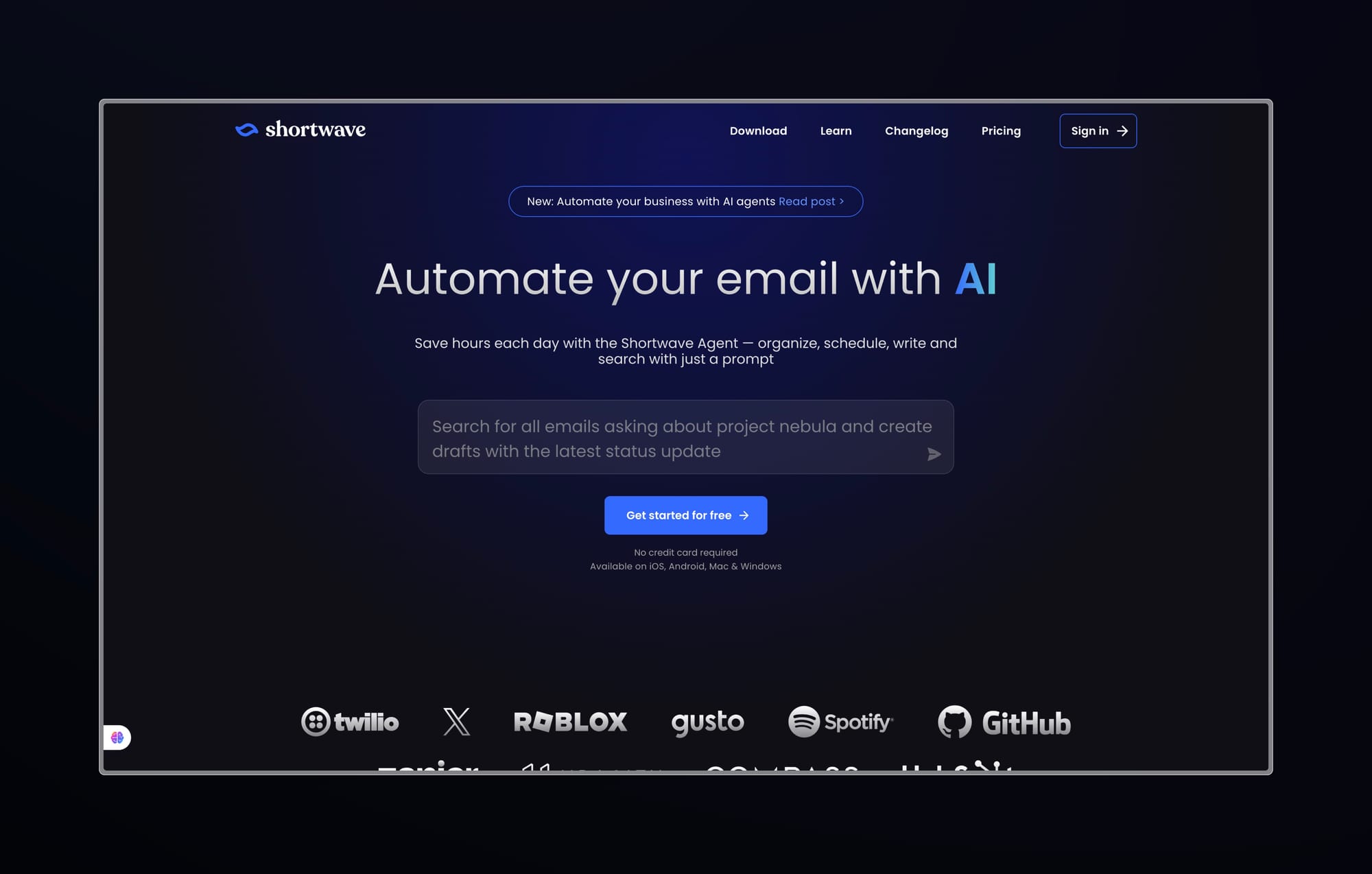 Shortwave - Mail Ai Agent