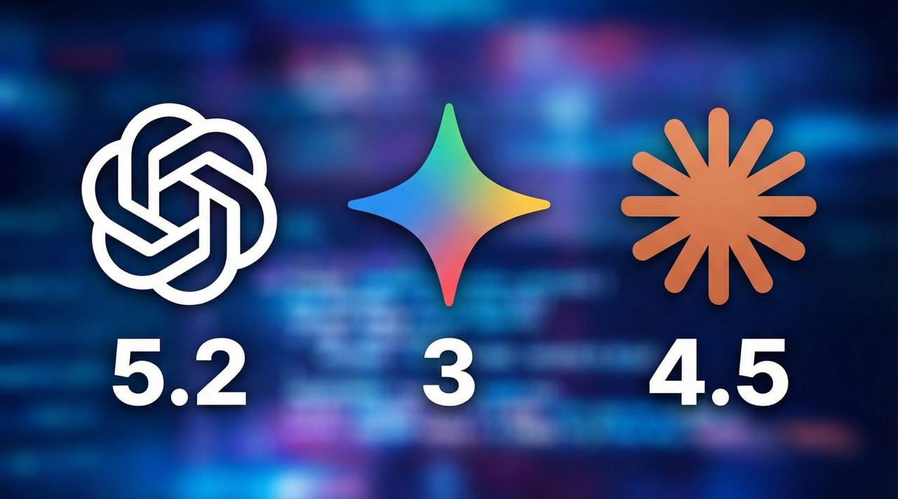 GPT-5.2 vs Claude Opus 4.5 vs Gemini 3 Pro: The Complete Comparison